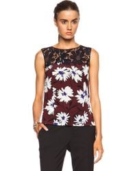 Nina Ricci Lace Top - Lyst