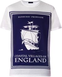 Burberry Prorsum Book Cover-Print Cotton T-Shirt - Lyst