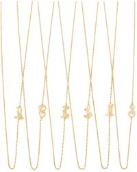 Jennifer Zeuner Mini Initial Necklace - Lyst
