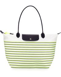 Longchamp Mariniere Large Striped Tote Bag - Lyst