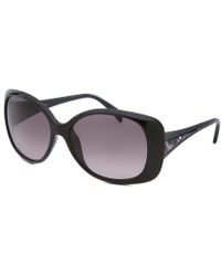 Emilio Pucci Women'S Square Black Sunglasses - Lyst