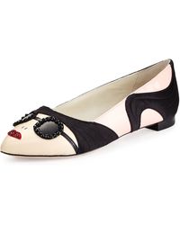 Alice + Olivia Stacey Face Ballet Flat - Lyst