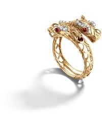 John Hardy Double Dragon Head Ring. - Lyst