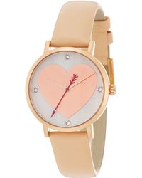 Kate Spade Women'S Metro Nude Leather Strap Watch 34Mm 1Yru0699 - Lyst