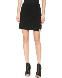 Vince Asymmetric Skirt - Black - Lyst