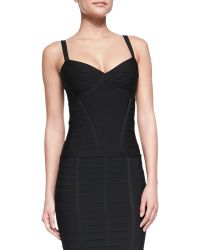 Hervé Léger Suma Bandage Tank Top - Lyst