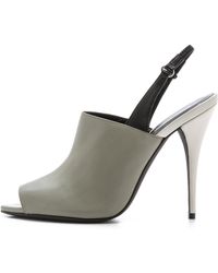 Narciso Rodriguez Cindy Slingback Sandals - Slate/Dove Grey - Lyst