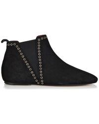 Isabel Marant Lars Flat Suede Boots - Lyst