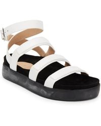 L.a.m.b. Rose Leather Sandals - Lyst