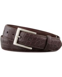 W.kleinberg Matte Alligator Belt With Interchangeable Buckles - Lyst