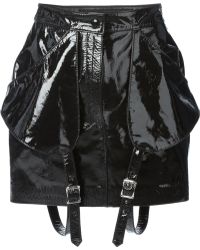 Jeremy Scott Buckled Straps Detail Mini Skirt - Lyst