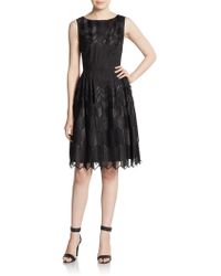 Cynthia Steffe Amalia Sleeveless Chevron Dress - Lyst