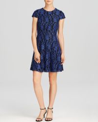 Cynthia Steffe Dress - Delphine Rose Textured Cap Sleeve - Lyst