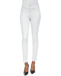 J Brand Maria High-Rise Luxe Sateen Pants - Lyst