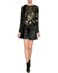 Anna Sui Silk Shorts - Lyst