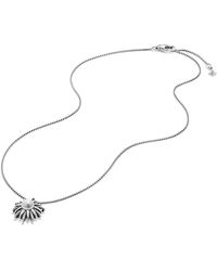 David Yurman Pendant Necklace With Pearl - Lyst