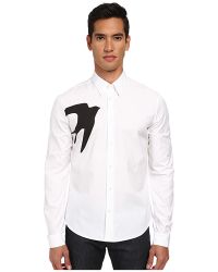 McQ by Alexander McQueen Single Swallow Classic Fitted Button Up - Lyst