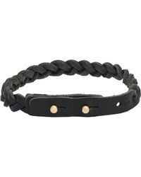 Isabel Marant Braided Leather Bracelet - Lyst