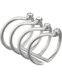 Guess Look Of 4 Band Ring - Lyst