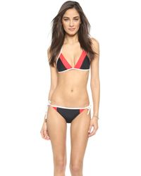 Kate Spade Parrot Cay Bikini Top - Black - Lyst