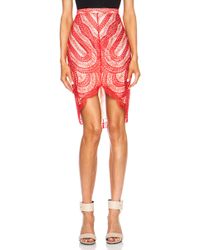 Lover Venus Fitted Viscoseblend Skirt - Lyst