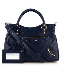 Balenciaga Giant Town Grained-leather Shoulder Bag - Lyst