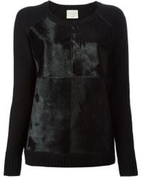 Forte Forte Calf Hair Panelled Sweater - Lyst