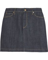 Burberry Brit Stretch-Denim Mini Skirt - Lyst