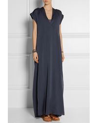 By Malene Birger Lusina Oversized Stretch-Silk Maxi Dress - Lyst