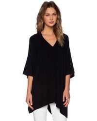 Vince V Neck Poncho - Lyst