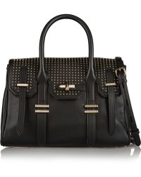 Rebecca Minkoff Mini Jules Studded Leather Tote - Lyst