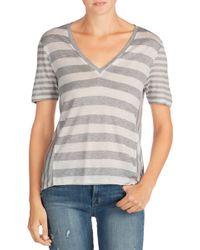 J Brand Michelle V-Neck - Lyst