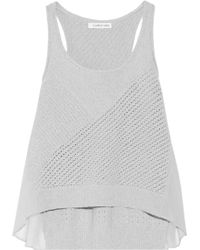 Elizabeth And James Paneled Cotton-Blend Top - Lyst
