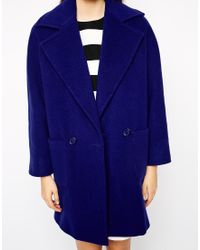 Helene Berman Two Button Cozy Coat - Lyst