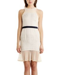 Charlotte Ronson Silk Fishnet Dress - Lyst