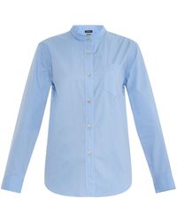Isabel Marant Wayne Collarless Cotton Shirt - Lyst