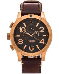 Nixon The 48-20 Chrono Leather - Lyst