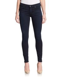 7 For All Mankind Mid-Rise Super Skinny Jeans - Lyst