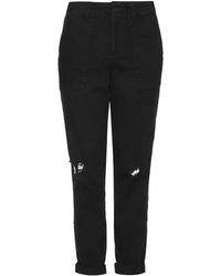 Topshop Relaxed Utility Trousers - Lyst