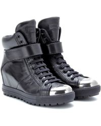 miu miu wedge sneaker