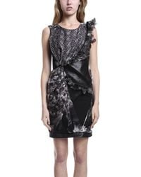 Aminaka Wilmont Woven Dress Butterflies Black/Print - Lyst