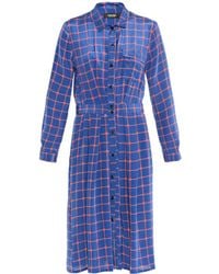Rachel Comey Hunter Stars And Stripes-Print Silk Dress - Lyst