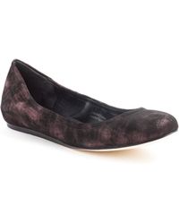 Vera Wang Lavender Lillian Suede Ballet Flats - Lyst