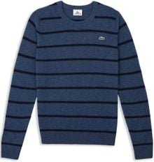 Lacoste Striped Classic Crew Neck Sweater - Lyst