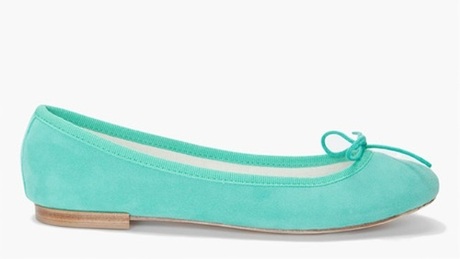 Shoe of the moment: turquoise ballerina flats by Repetto