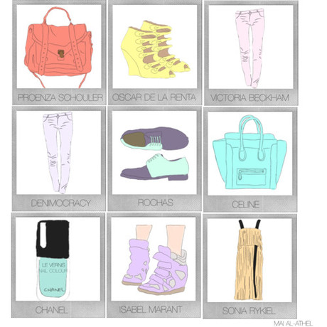 SPRING HAS SPRUNG. PASTEL POLAROIDS.
