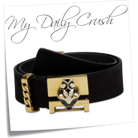 {my daily crush} Gucci Tiger Head Belt