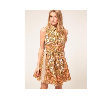 Scarf Print Dress