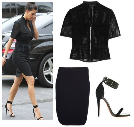 Style Spot: Kim Kardashian in Alexander Wang and Givenchy