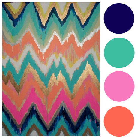 Inspiration: Ikat + Chevron